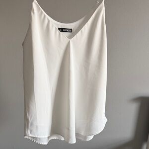 SHEIN Elegant White Camisole Top